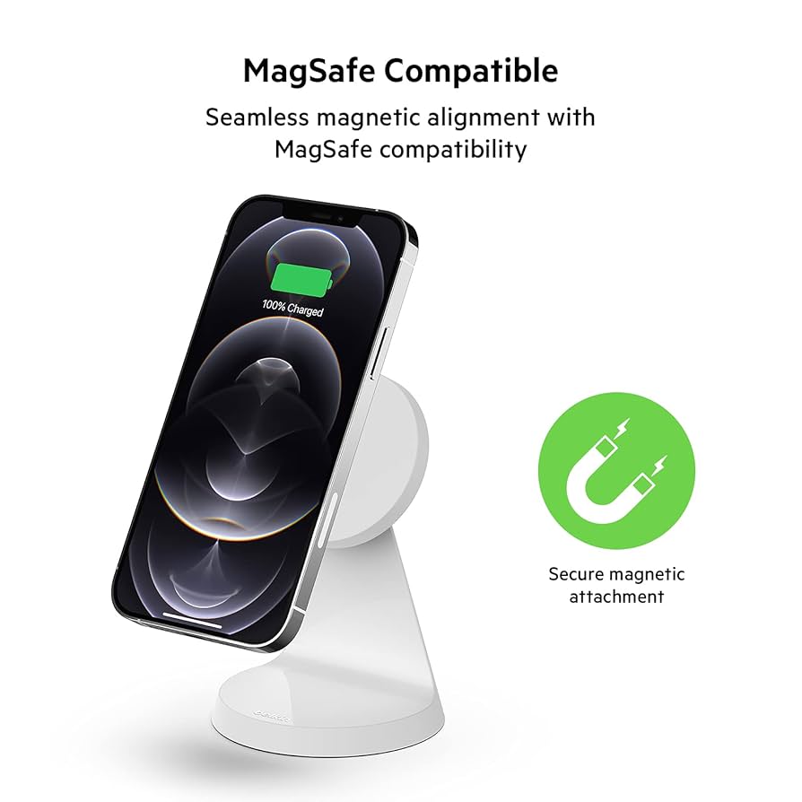 Amazon.com: Belkin Magnetic Wireless Charger Stand - MagSafe